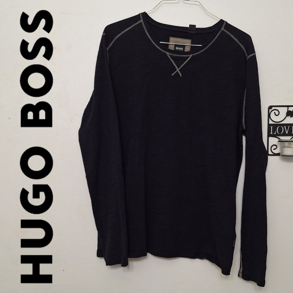 Hugo Boss Regular Fit long sleeve crewneck shirt